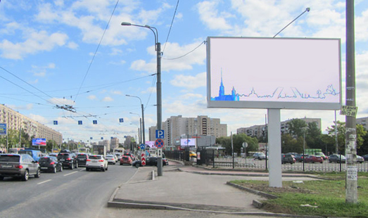 реклама на цифровом билборде на ул. Типанова, д. 24