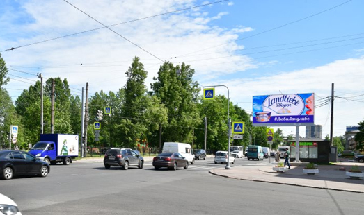Реклама на цифровом билборде на ул. Седова, д. 19, пр. Елизарова; cторона А
