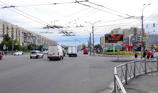 Реклама на цифровом билборде на ул.Типанова, пр. Космонавтов, д. 42; cторона А