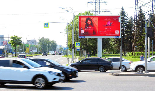 реклама на цифровом билборде на Маршала Блюхера пр. / Пискаревский пр. / Парк Ак. Сахарова