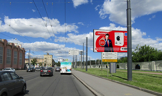 реклама на цифровом билборде на Лесном пр., д. 28