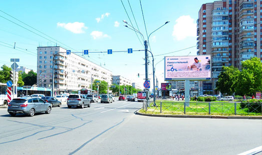 реклама на цифровом билборде на Ленинском пр. / Новаторов бульвар 11 к.2 / ст.м. Ленинский пр.
