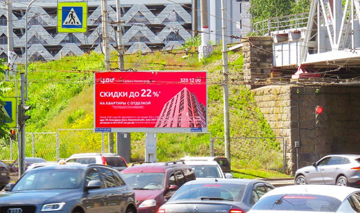 реклама на цифровом билборде на 1-й Муринском пр. / Лесной пр. 78