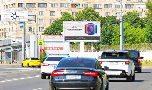 реклама на цифровом билборде на Политехнической ул. 13-15 А