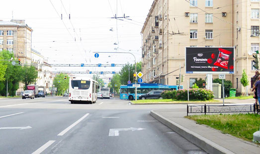 реклама на цифровом билборде на ул. Ленсовета / Типанова ул. 7; cторона А