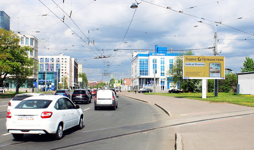 реклама на цифровом билборде на Политехнической улице, д. 3, к. 2; жд. ст. Кушелевка; cторона А (из центра)