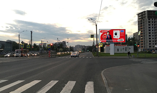 реклама на цифровом билборде на Дальневосточном пр., д. 40, ул. Крыленко