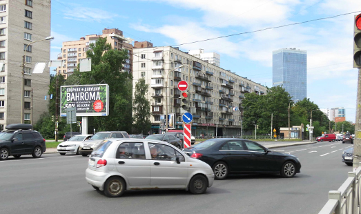 Реклама на цифровом билборде в Санкт-Петербурге на Краснопутиловской ул. / Варшавская ул., 67; cторона Б (от пл. Победы)