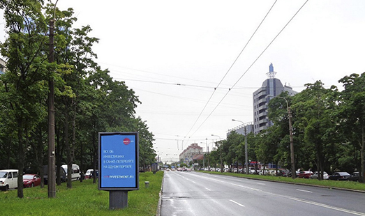 Сити-формат на Краснопутиловской ул. 92, напротив; cторона Б