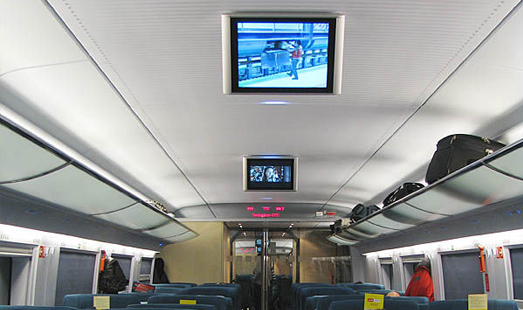 Размещение рекламы на мониторах в поездах Сапсан